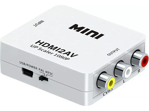 Convertidor Adaptador De Video Hdmi A Rca Audio/video Hd1080