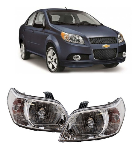 Juego De Opticas Chevrolet Aveo G3 2011 2012 2013 2014 2015