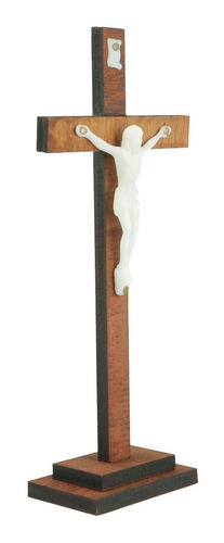 Cruz De Madera Cristo De Luminoso  20cm (italy)