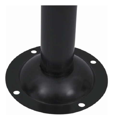 Luminária Poste De Jardim Externo 1,65m P15 Pt Ideal Estrutura Preto