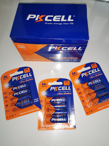 Baterías Aa Blister De 4 Piezas Marca Pkcell (caja De 12)