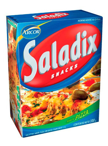 Pack X 6 Unid Galletitas  Pizza 100 Gr Saladix Galletitas S