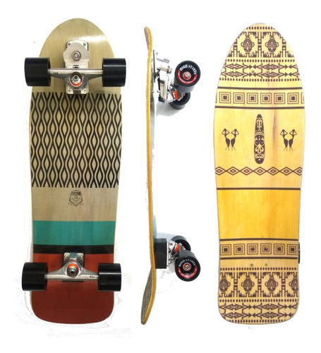 Simulador De Surf Customskates 34 Base+trucks Narina 159 Mm