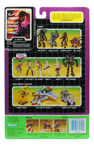 Kenner Aliens Space Marine Lt Ripley Turbo Torch Action
