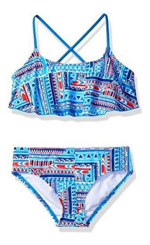 Kanu Surf Girls Flounce Bikini Beach Sport 2 Piece Sa966