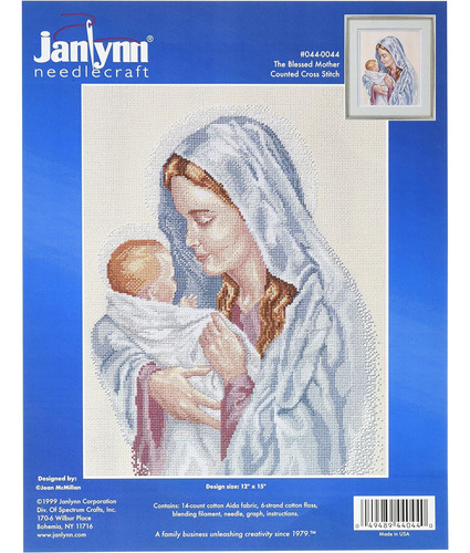 Janlynn Kit De Punto De Cruz Contado, La Santísima Madre