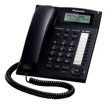 Comprar Teléfono Fijo Panasonic Kx-ts880b Integrado Con Cable Negro