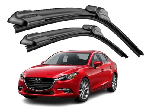 Escobillas Brx Mazda 3 Modelo 2014 Hatchback O Sedan