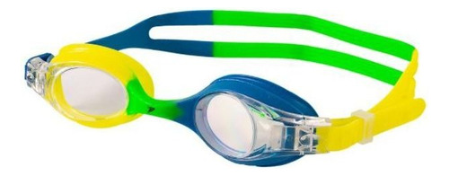 Oculos Natação Symi Color Junior Ultra 13136- Poker Cor Azul Verde e Amarelo