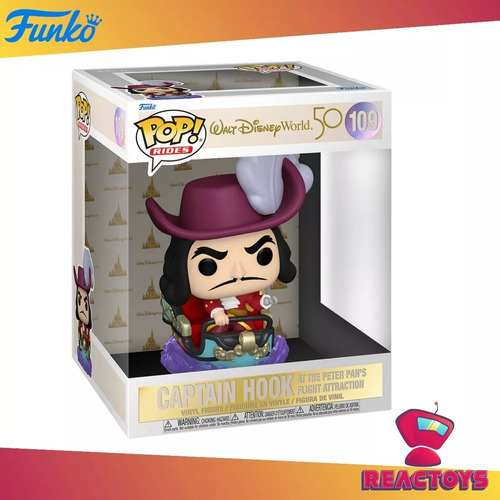 Garfio En Vuelo Peter Pan Walt Disney 50 Figura Funko Pop