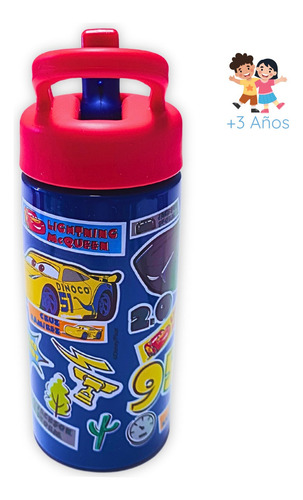 Cars Botella 410 Ml Playground Slipper Color Azul