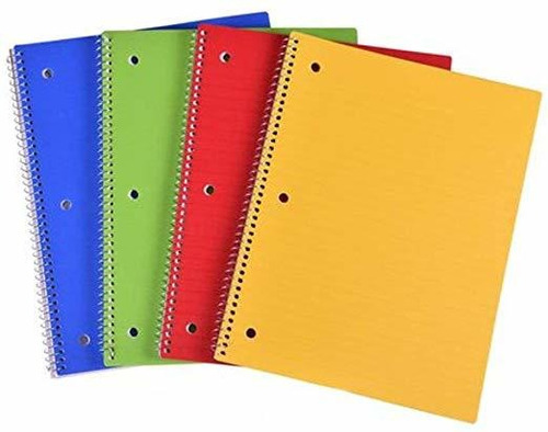 Pen + Gear Pack Of 4, Wide Ruled, 80 Sheets Each, 1 - Subjec