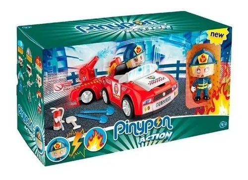 Pinypon Auto Bombero C/ Figura + Accesorio Caffaro Tiendajyh