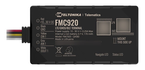 Gps Vehicular Teltonika Fmc920 4g Bluetooth Antibloqueo