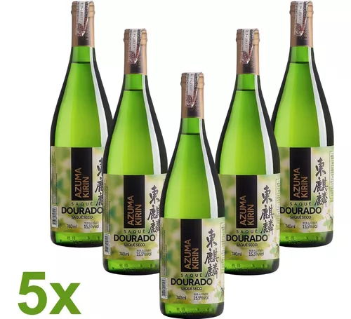 Saquê Dourado Branco Seco AZUMA KIRIN Garrafa 740ml