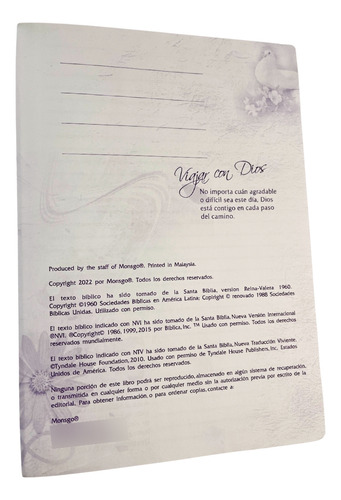 Diario Con Frase Crisriana Y 180 Devocionales Pack 2 Piezas Azul Acero