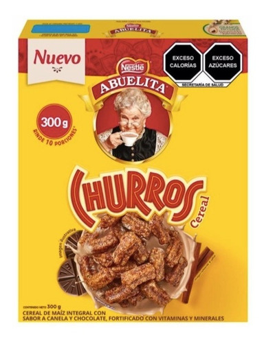 Cereal Abuelita Churros Sabor Canela Y Chocolate 300g 6pack