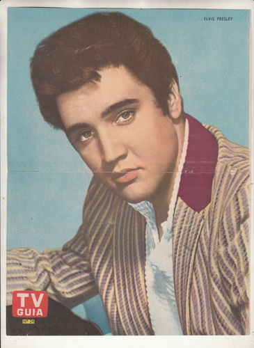 Poster Vintage De Elvis Presley Rock & Roll Revista Tv Guia