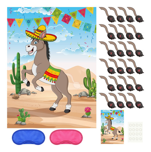Plulon Pin The Tail On The Donkey - Juegos De Fiesta De Cump