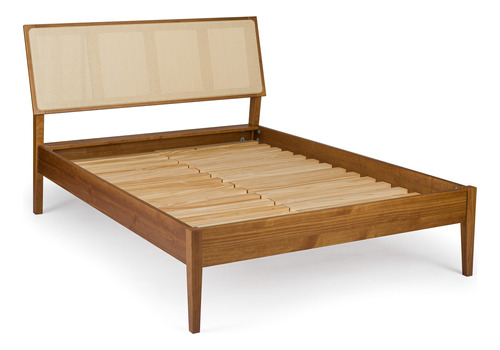 Cama Queen Com Palha Natural Viena Artemobili