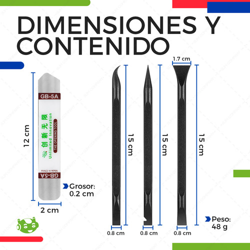 Kit 4 Herramientas De Desmontaje Y Reparación Celulares