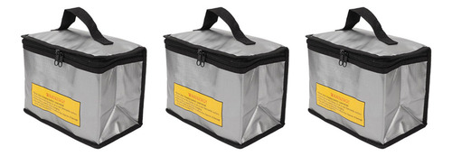 Bolsa Segura For Baterías Lipo, 3 Piezas, A Prueba De Fuego