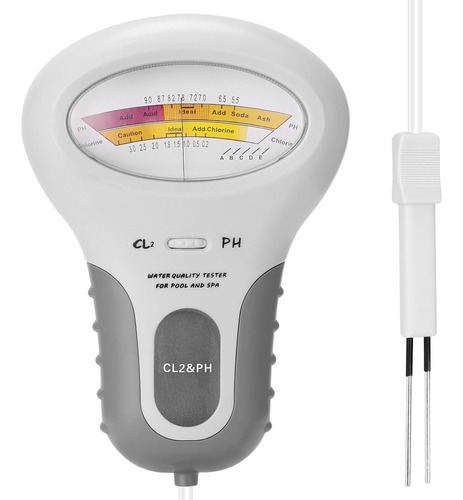 Medidor De Cloro De Ph 2 En 1, Medidor De Ph De Agua D