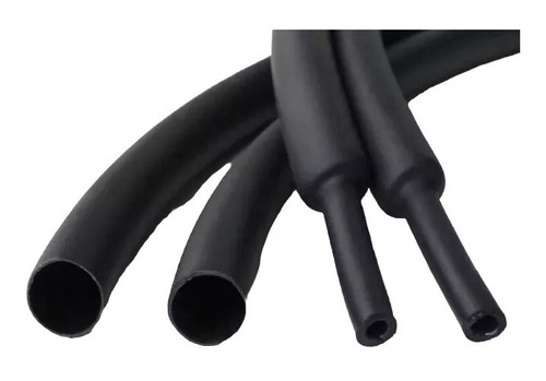 Tubo Termocontraíble De 4 Mm X 5 Mts Negro