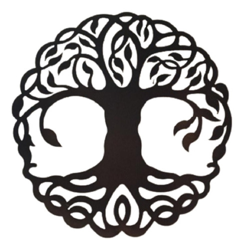 Mandala Árvore Galhos Em Ferro Furta-cor Rústico Decorativo