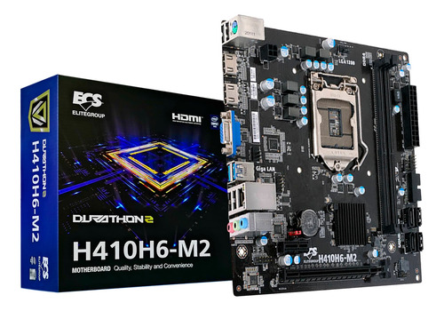 Motherboard Placa Ecs H410h6-m2 Socket Lga 1200 Intel Gen 10