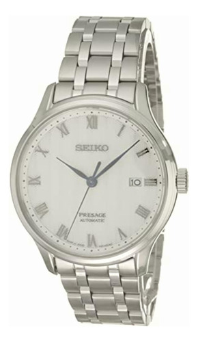 Reloj Seiko Presage Caballero Automatico Srpc79j1 Blanco Con