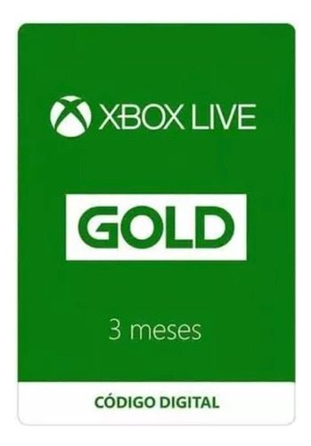 Xbox Live Gold 3 Meses Codigo