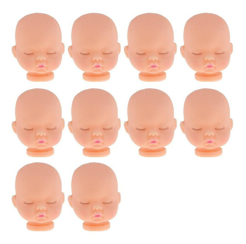 Kits Reborn Mini Cabezas De Bebé Cabeza Calva Esculpir Para