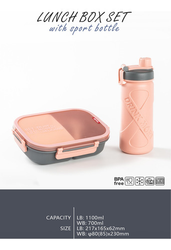 Bento Fiambrera Lunch Box Topper Para Lunch Lonchera Termica Azul