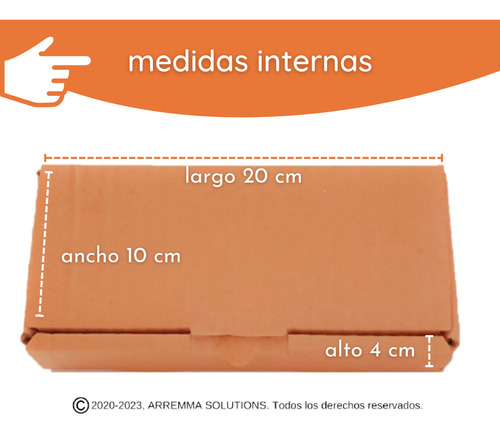 Cajas De Cartón Para 20x10x4cm 15pzs Mailbox