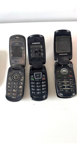 Vintage Colección Antiguos Teléfonos Retro Celulares Lote Negro (Usado)