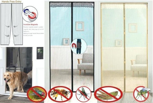 Pack 10 Mallas Magnéticas Mosquitera Para Puerta