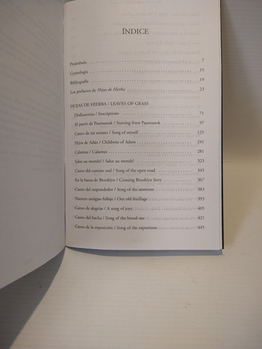Hojas De Hierba Walt Whitman Coleccion Visor De Poesia (Usado)