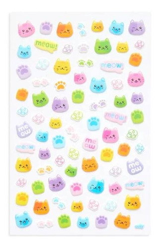 Stickers Colorfull Cats Ooly - Mosca