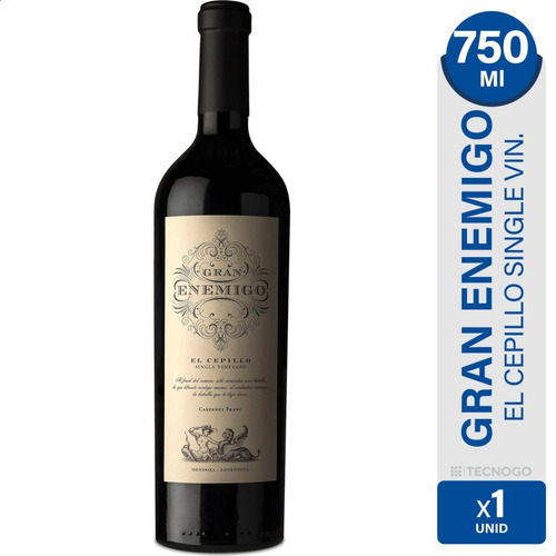 Vino Tinto Gran Enemigo El Cepillo Single Vineyard Cabernet