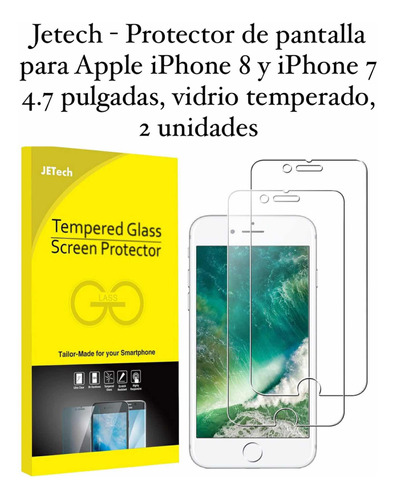 Vidrio Templado iPhone 7 Y 8 Americano No Es Chino