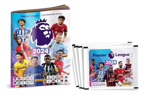 Premier League 2023-2024 - Ábum Capa Cartão + 50 Envelopes