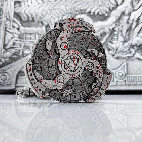 2024 Shadow Roulette Dice Spinner Para Juego De Dados Dnd, D
