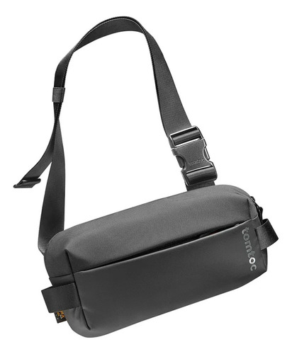 Bolso Bandolera Tomtoc 3 Litros Minimalista Moderno Seguro Color Negro Diseño De La Tela Liso