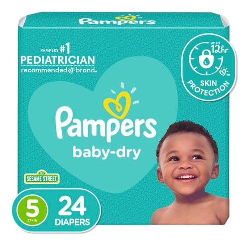 Pampers Baby-dry Etapa 5 X 24un - Unidad a $2162