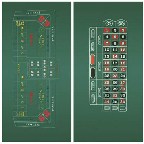 Juego De Dados Y Ruleta Del Casino A 2 Caras Diseño Con Fiel