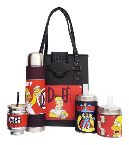 Set Matero Equipo Kit De Mate Los Simpson Duff P/g, Marbry