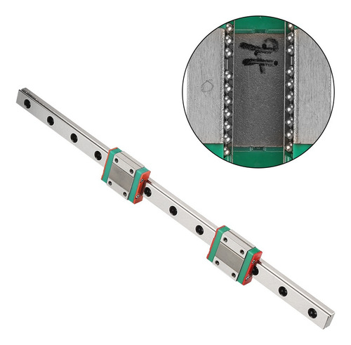 Trilho De Guia Linear Miniatura Mgn12 De 300 Mm, 1 Unidade,