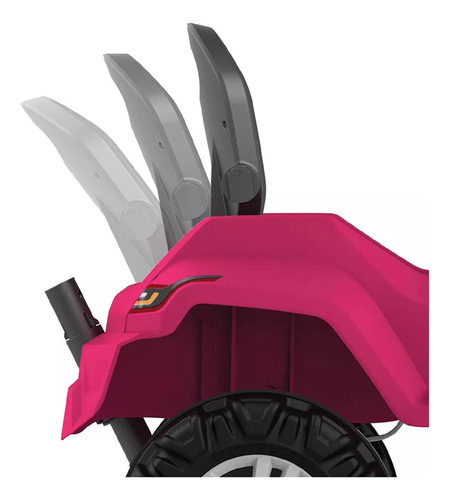 Super Banjipe Reclinável Com Capota Passeio E Pedal Rosa Cor Andador Pedal Passeio Superjipe Rosa