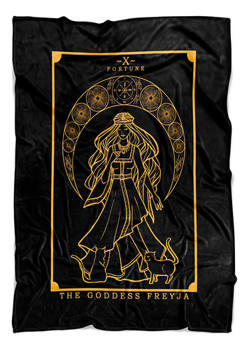 Manta De Carta Del Tarot De La Diosa Freyja, Diosa Nordica, 